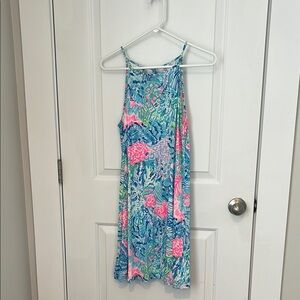Lilly Pulitzer Blue and Pink Floral Dress